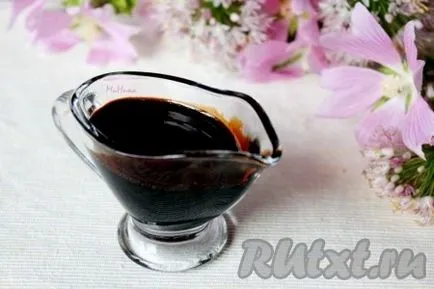 Crema balsamic - preparare pas cu pas, cu fotografii