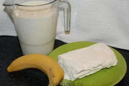 rețete Banana milkshake