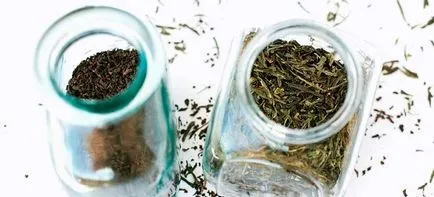 Ceea ce este diferit de verde ceai negru