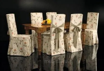 Scaun acoperă cu mâinile proprii, modele, idei pentru decoratiuni de nunta, perdele, Lambrichene, acasă