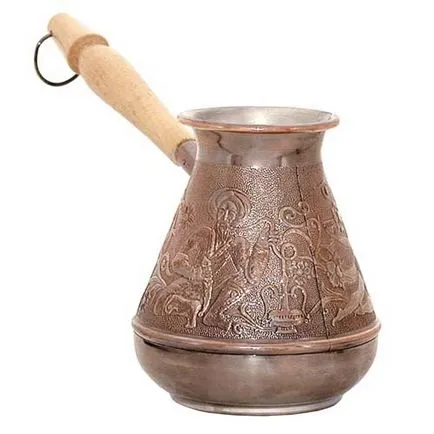 Turcul este diferit de vase, cafea în videoclip Cezve