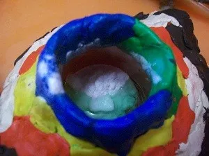 Experiența chimică eficientă a vulcanului, familia și mama (experiența vulcanului la domiciliu) Experiența chimică eficientă a vulcanului, familia și mama