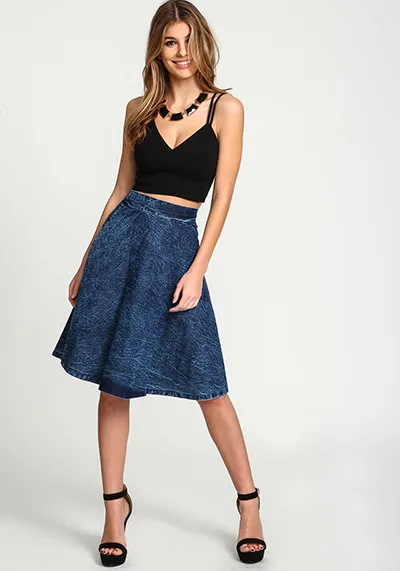 Denim fusta clos - un lucru la îndemână în fiecare zi