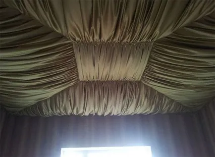 tavan tesatura Draperie cu mâinile lor, cum de a alege decorul, gama de materiale, instrucțiuni cu privire la (arme) tavan tesatura Draperie cu mâinile lor, cum de a alege decorul, gama de materiale, instrucțiuni privind