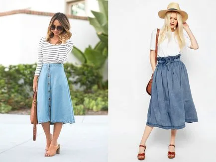 Denim fusta clos - un lucru la îndemână în fiecare zi