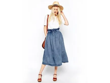 Denim fusta clos - un lucru la îndemână în fiecare zi
