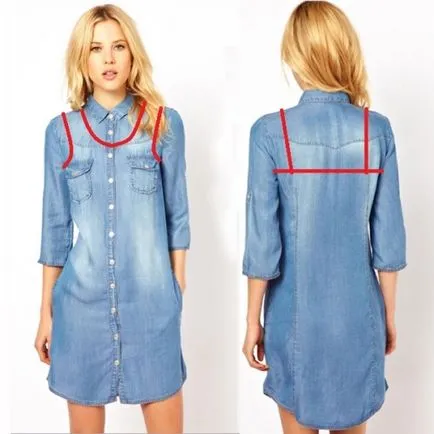 sundress denim pentru toamna și iarna cu propriile sale mâini
