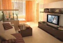 în aceeași cameră cu sala-copii care trăiesc, fotografii de mobilier, proiectare si zonare a camerei este cald, ca (camera) Living-copii în aceeași cameră cu sala, fotografii de mobilier, design și zonare, cameră caldă ca
