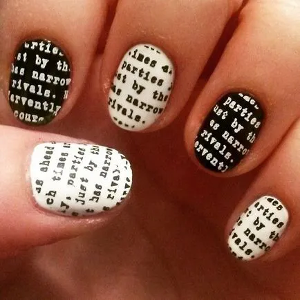 Hieroglife pe unghii - cum să facă o manichiură cu un design kanji