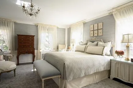 Ce adeziv tapet în dormitor - fotografii de design interior (culoarea peretilor in fotografii dormitor) Ce tapet lipici în dormitor - Fotografie de interior Design