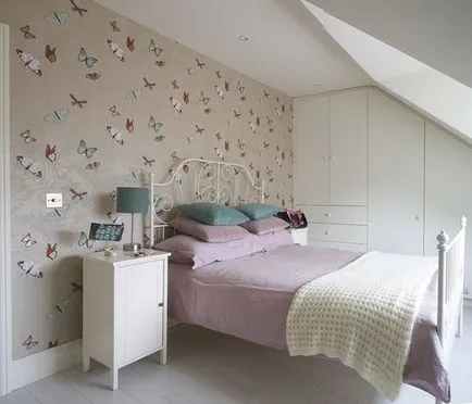 Ce adeziv tapet în dormitor - Design foto interior (renovare în fotografie dormitor cu mâinile) Ce tapet lipici în dormitor - Fotografie de interior Design