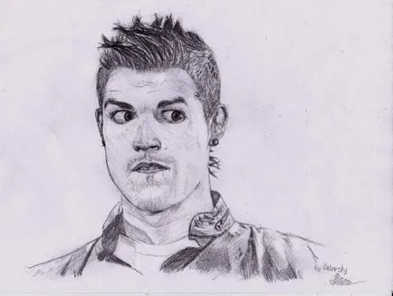 Cum să elaboreze un creion Cristiano Ronaldo, pas cu pas