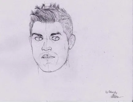 Cum să elaboreze un creion Cristiano Ronaldo, pas cu pas