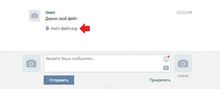 Cum de a trimite un document sau un fișier în VKontakte