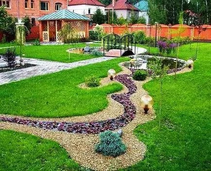 Cum să picteze pietre - gradina de rock, o cale de piatră (trei culori primare RGB-palete) Cum să picteze pietre - gradina de rock, o cale de piatra