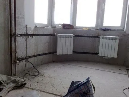 Cum în mod constant conecta două radiatoare (fotografii)