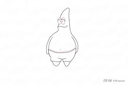 Cum Pentru a desena Patrick stele din seria de desene animate - SpongeBob
