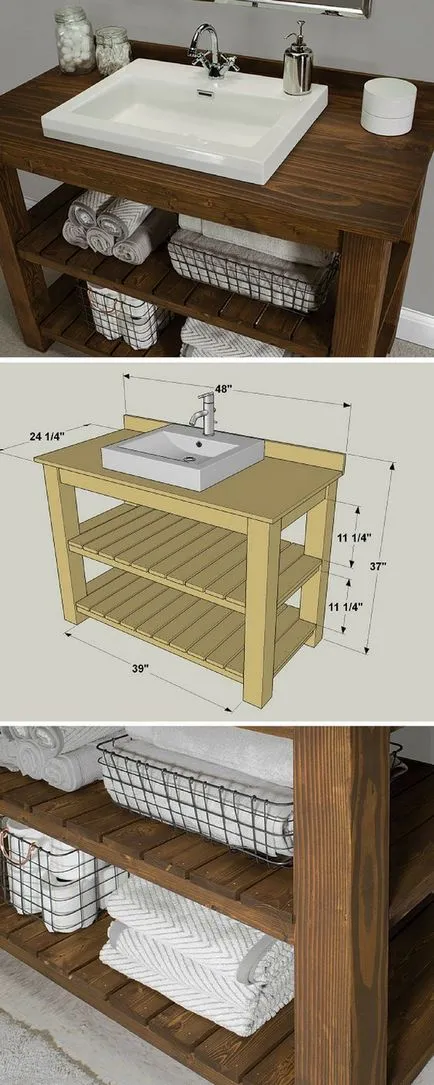 Cum de a face mobilier de baie cu dulapuri mâinile sale proprii, rafturi, mese (fac) Cum de a face mobilier de baie cu dulapuri mâinile sale proprii, rafturi, dulapuri