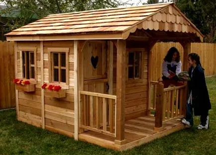 Cum sa faci un Playhouse pentru copii în țară cu propriile mâini