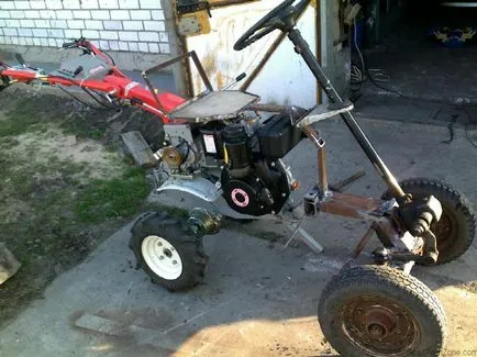 Cum motoblock din mâinile minitractori lui (cultivator cu motor) Cum de mers pe jos de tractor minitractori cu mâinile
