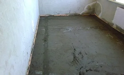 Cum sa faci o podea sapa cu mâinile lor - cimentat etaje (lor) Cum sa faci o șapă cu mâinile lor - pardoseli cimentată