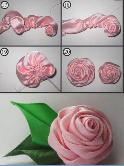Cum sa faci un buchet de mireasa de panglici de satin cu mâinile lor (buchet) Cum sa faci un buchet de mireasa de panglici de satin cu mâinile lor