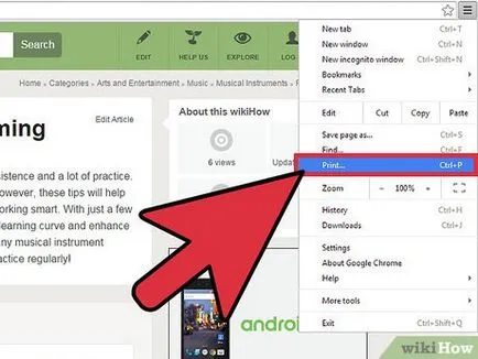 Cum să păstrați pagina de site-ul în format PDF în Google Chrome
