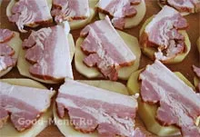 Cartofi la cuptor cu bacon - o rețetă cu pas cu pas fotografii