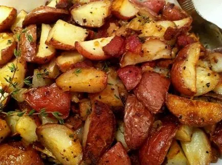 Cartofi cu bacon, coapte în cuptor - găti acasă rapid și gustos!