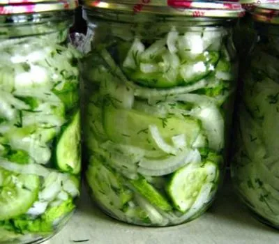 salata de castraveti Conserve pentru iarna - rețete cu fotografii