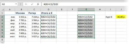 Copierea fără a schimba link-uri formule