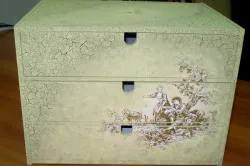 Craquelure pe mobilier, cu mâinile-un singur pas și în două etape (-un singur pas) Craquelure pe mobilier, cu mâinile-un singur pas și două etape