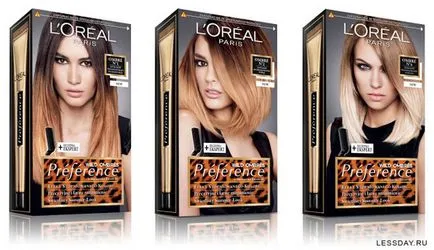 Colorant par L'Oreal Preference - paleta de culori, comentarii (l preferinta oreal), înainte și după fotografii