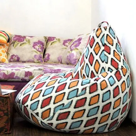 Fotoliu-sac în interiorul camerei, alege un mobilier frameless frumos pentru adulți și copii (camera) Fotoliu-sac în interiorul camerei, alege un mobilier frumos frameless pentru adulți și copii,
