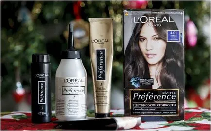 Loreal Preferința ia în considerare nuante reci de colorare a părului și paleta de culori