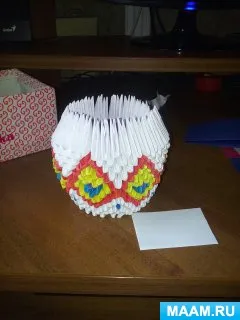 Master class „vaza de flori pe tehnica de origami -MODULAR“