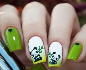 Manichiura cu fotografii Pandas idei de design