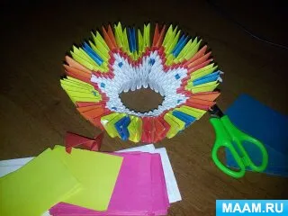 Master class „vaza de flori pe tehnica de origami -MODULAR“
