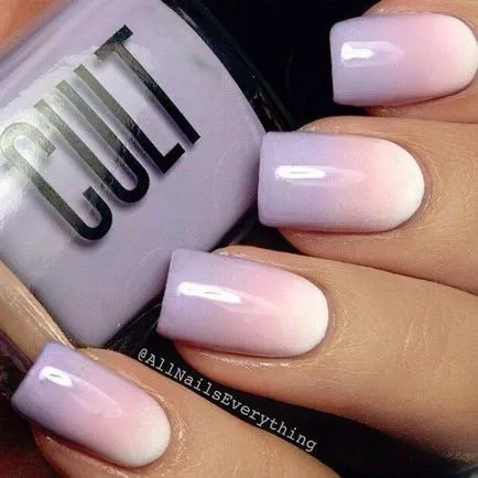 Manichiura cu efect Ombre 30 de idei uimitoare umkra