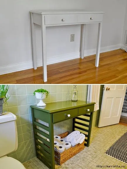 Mobilier de baie cu mâinile lor