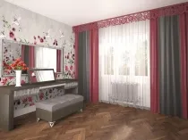Ce să stea perdele în bucătărie și baie, montate pe perete și tavan