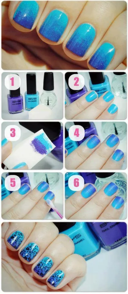 Moda Cuie efect Ombre - 50 de imagini video, - cuie elegante