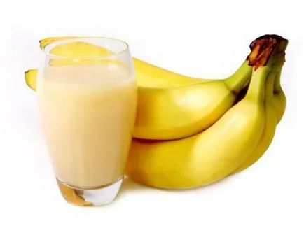cocktail lapte cu banane (simplu, cu înghețată) rețete