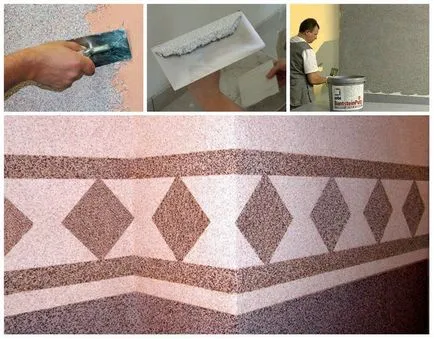 ipsos marmură în decorarea interioară a compoziției și aplicarea