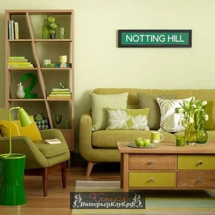 Scrierea pe perete în interiorul idei de decorațiuni interioare