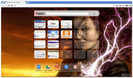 Personalizați marcaje vizuale în browser-ul dvs., Google Chrome