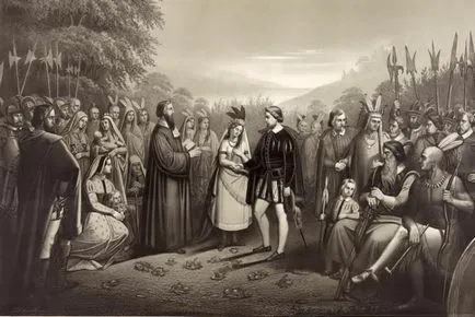 Acesta este motivul pentru care istoria Pocahontas indian Printesa a adoptat creștinismul și sa mutat în Anglia
