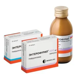 Din ceea ce ajută la aplicarea Enterofuril în diferite infecții intestinale