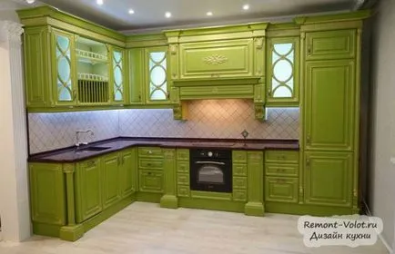 Decorarea gresie bucătărie și tapet (30 poze)