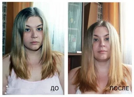 Lightening comentarii Chefir păr, fotografii înainte și după